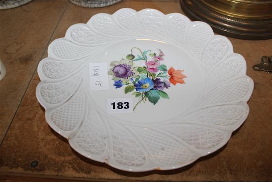 Meissen flower painted dish